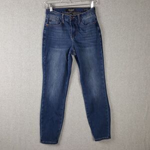 Judy Blue Jeans Women's 0/24 BoyFriend Fit Blue Dark Wash Stretch